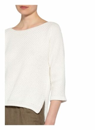 Comma Pullover Mit 3/4-Arm weiss