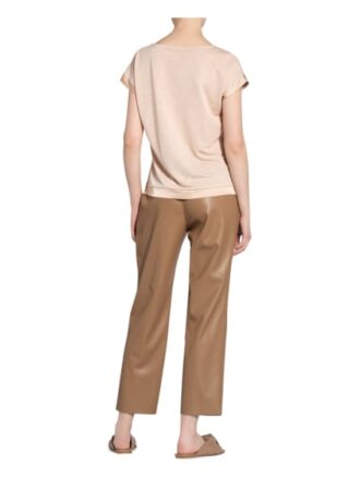 Comma T-Shirt Mit Leinen rosa