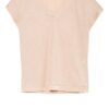 Comma T-Shirt Mit Leinen rosa