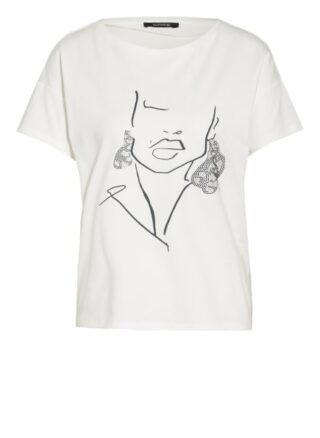 Comma T-Shirt Mit Schmucksteinbesatz weiss