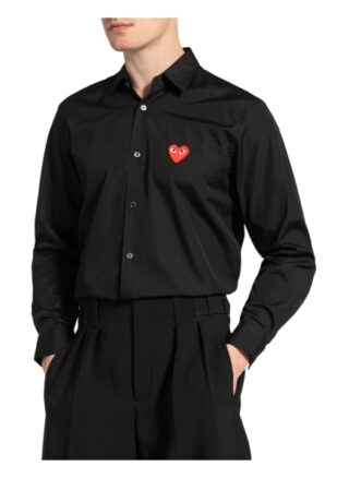 COMME des GARÇONS PLAY Casual-Hemd Herren, Schwarz