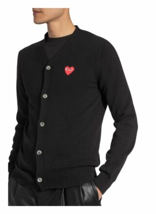 Comme Des Garçons Play Strickjacke schwarz