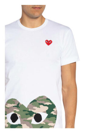 COMME des GARÇONS PLAY T-Shirt Herren, Weiß