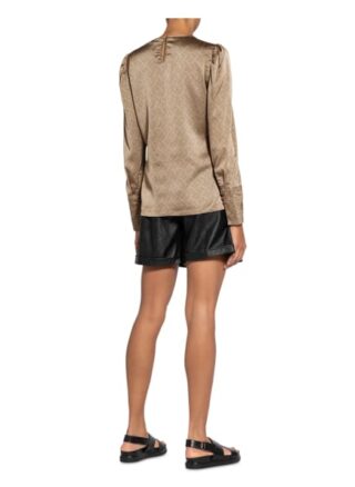 Copenhagen Muse Blusenshirt Lines braun