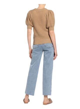 Copenhagen Muse Kurzarmpullover Diva braun