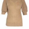 Copenhagen Muse Kurzarmpullover Diva braun