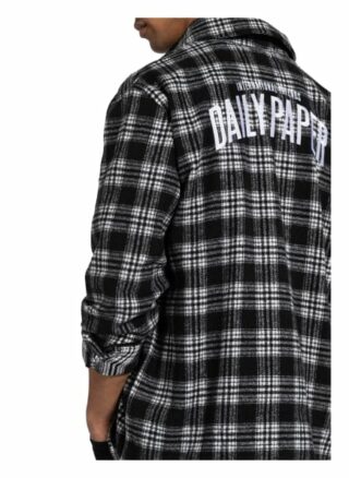 DAILY PAPER Flanellhemd Herren, Schwarz