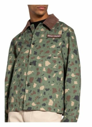 Daily Paper Overjacket Recamo Im Materialmix gruen