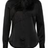 Damsel In A Dress Bluse Branwen Mit Fransenbesatz schwarz