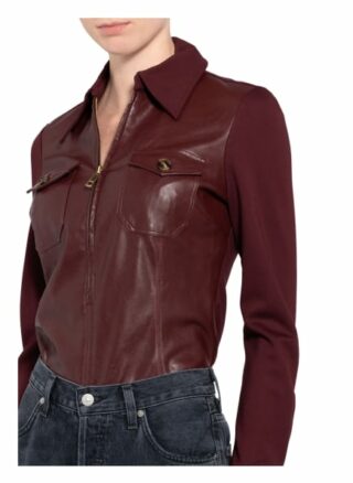 Damsel In A Dress Blusenshirt Im Materialmix rot