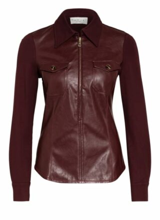 Damsel In A Dress Blusenshirt Im Materialmix rot