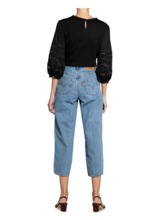 Damsel In A Dress Blusenshirt Mit 3/4-Arm schwarz
