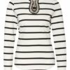 Damsel In A Dress Longsleeve Sansa Mit Kunstperlenbesatz weiss
