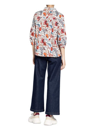 Darling Harbour Bluse Mit 3/4-Arm Und Rüschenbesatz weiss