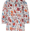 Darling Harbour Bluse Mit 3/4-Arm Und Rüschenbesatz weiss