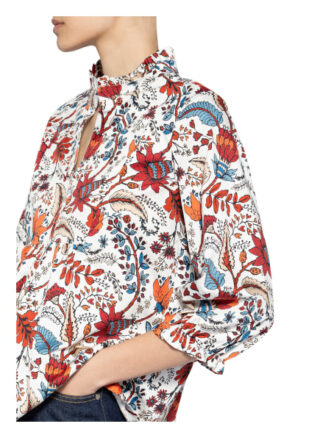 Darling Harbour Bluse Mit 3/4-Arm Und Rüschenbesatz weiss