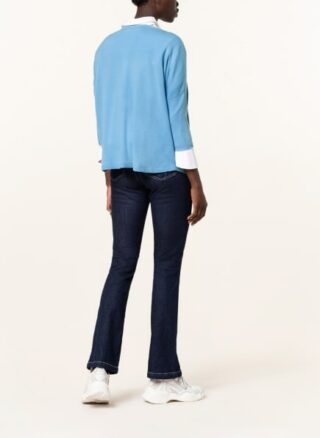 Darling Harbour Cashmere-Pullover Mit 3/4-Arm blau