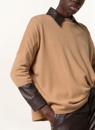 darling harbour Cashmere-Pullover Damen, Braun