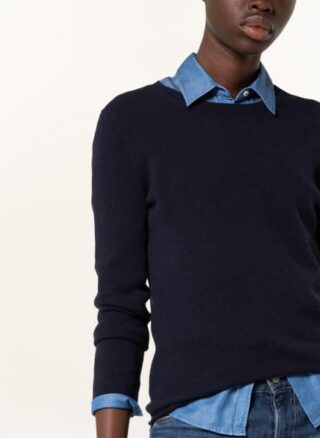 darling harbour Cashmere-Pullover Damen, Blau