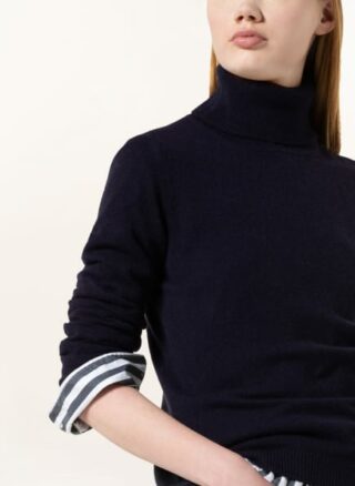 Darling Harbour Rollkragenpullover Aus Cashmere blau