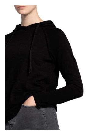 Darling Harbour Strick-Hoodie schwarz