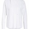 Darling Harbour Strick-Hoodie weiss