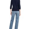Darling Harbour Strick-Poloshirt Mit 3/4-Arm Aus Cashmere blau