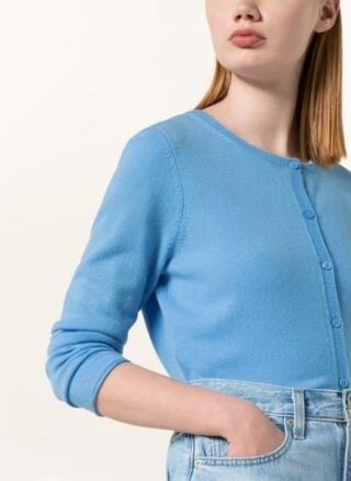 darling harbour Cashmere-Strickjacke Damen, Blau