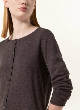 darling harbour Cashmere-Strickjacke Damen, Braun
