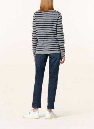 darling harbour Cashmere-Strickjacke Damen, Grau