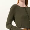 Darling Harbour Strickjacke Aus Cashmere gruen