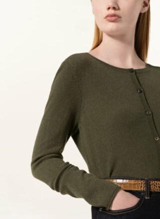 Darling Harbour Strickjacke Aus Cashmere gruen