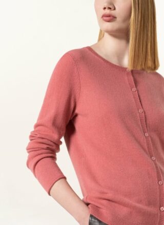 Darling Harbour Strickjacke Aus Cashmere rosa