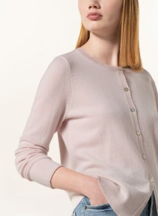 darling harbour Cashmere-Strickjacke Damen, Pink