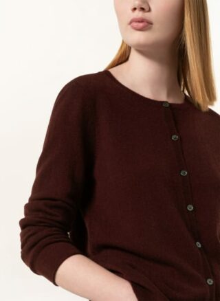 Darling Harbour Strickjacke Aus Cashmere rot