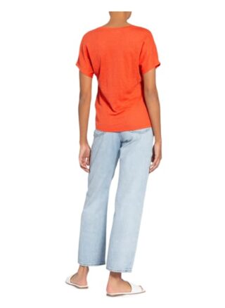 Darling Harbour T-Shirt Aus Leinen orange