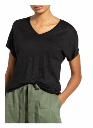 Darling Harbour T-Shirt Aus Leinen schwarz