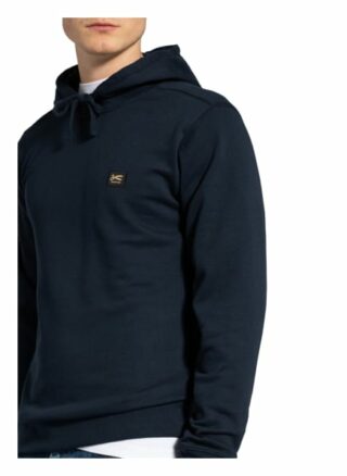 Denham Hoodie Prsu blau