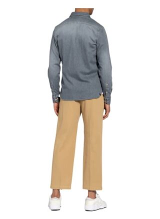 Denham Jeanshemd Axel Slim Fit grau