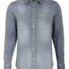 Denham Jeanshemd Axel Slim Fit grau