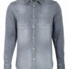 Denham Jeanshemd Axel Slim Fit grau