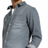 Denham Jeanshemd Axel Slim Fit grau