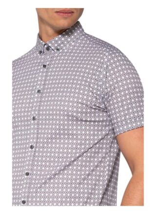 Desoto Kurzarm-Hemd Slim Fit Aus Jersey blau