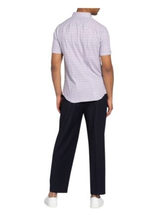 Desoto Kurzarm-Hemd Slim Fit Aus Jersey weiss