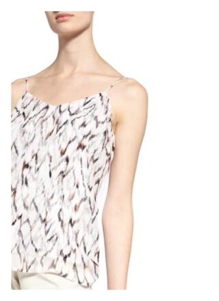 Desoto Top Alina Im Materialmix beige