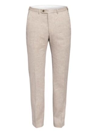 Digel Anzughose Franco Extra Slim Fit Mit Leinen beige