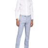 Digel Anzughose Franco Extra Slim Fit Mit Leinen blau