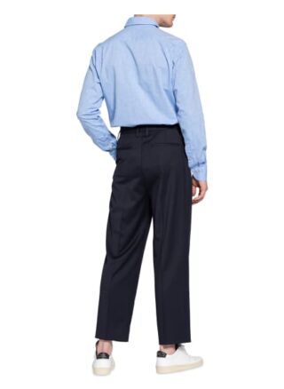 Digel Hemd Devonshire Modern Fit Mit Leinen blau