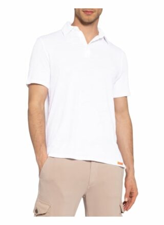 Distretto 12 Jersey-Poloshirt Aus Leinen weiss