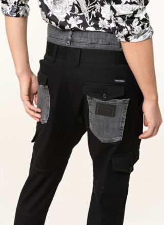 Dolce&Gabbana Cargohose Regular Fit schwarz